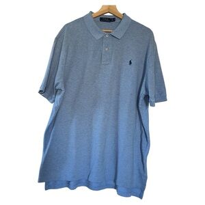 POLO RALPH LAUREN The Polo Men's Classic-Fit Shirt XXL Blue Cotton